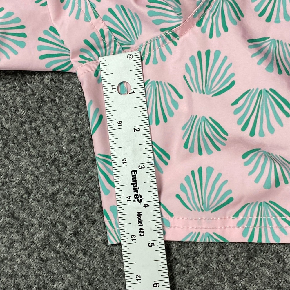 J.Crew Mens Swim Trunks Large Pink Seashell Flex Swimwear BW492 Beach Pool - Picture 3 of 13